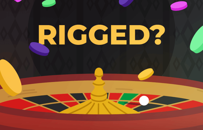 Rigged roulette wheel